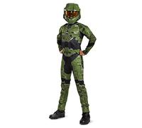 Disguise Halo Officiel - Halo Costume Enfant, Halo Master Chief Enfant, Deguisement Halo Enfant, Costume Militaire Enfant, Deguisement Halloween Enfant Taille L