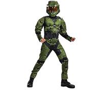 Disguise Costume de Master Chief ou Spartain Halo pour enfants garçons (Master Chief Deluxe Infinite Light Up (Muscles), taille L 10-12 ans