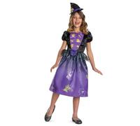 Disguise Costume de sorcière effrayant Pokémon pour enfants | Sous licence officielle, comprend une robe et un chapeau de sorcière, imprimé Pikachu, Gengar, Mimikyu et Évoli