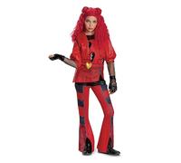 Disguise Costume Descendants de luxe rouge, combinaison officielle Disney Descendants The Rise of Red, perruque non incluse, taille enfant (10-12)