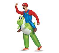 Disguise Mario Riding Yoshi Adult Fancy Dress Costume Standard