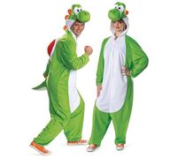 Disguise Costume Yoshi Super Mario Yoshi pour adulte, combinaison à capuche officielle Nintendo Yoshi, taille (XS/S)