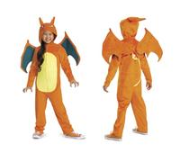 DISGUISE Déguisement Charizard Deluxe 121229L-EU-V2 Mixte Enfant Multicolore 4-6 ans