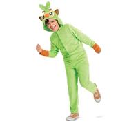 Disguise Pokémon - Déguisement Ouistempo Enfant 7-8 Ans - Taille Unique - Combinaison Verte avec Capuche Brodée - Licence Officielle Pokémon - Tissu Minky Doux - Cosplay Jeux Vidéo - Idée Cadeau Fan