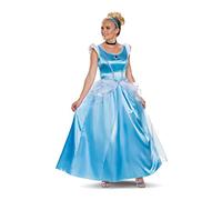 Deluxe Cinderella Fancy Dress Costume for Adults Medium
