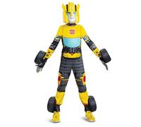 Disguise DISK103509L Costume Transformers Bumblebee pour enfant, jaune, S 4-6 ans