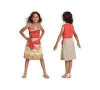 DISGUISE 140289K-EU-6 Costume de Moana/Vaiana classique pour fille, multicolore