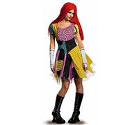 Disguise Disney Officiel Deluxe Costume Sally Adulte, Déguisement Halloween Femme L'Étrange Noël de monsieur Jack taille M Multicolor