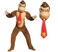 Disguise Donkey Kong Deluxe Super Mario Bros. Nintendo Costume, Medium/7-8 by Disguise