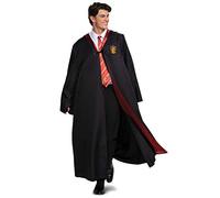 Disguise Harry Potter Gryffindor Robe Deluxe Adult Costume Accessory, Black & Red, Medium (38-40)