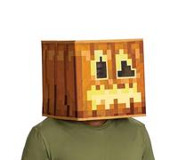 Disguise Jack O'Lantern Masque officiel Minecraft phosphorescent pour costume Taille unique 8+