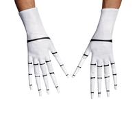Disguise Jack Skellington Gants pour adulte Blanc, Blanc., taille unique