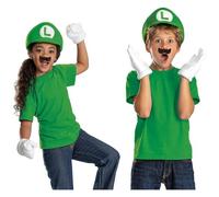 Disguise Kit D'accessoires Luigi Super Mario Bros Pour Enfants, Sous Licence Officielle, Ajustement Confortable Avec Design Détaillé, Taille Unique Enfant Vert