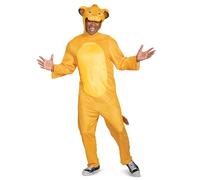 Disguise Lion King Animated Adult Simba Jumpsuit Fancy Dress Costume Small/Medium