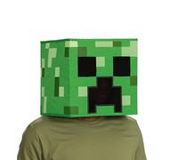 Disguise Masque Creeper Block Head, accessoire officiel Minecraft phosphorescent pour costume, taille unique 8+