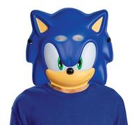 Disguise Masque Sonic le Hérisson sous licence officielle Sonic le Hérisson, accessoire de costume d'Halloween, taille unique 8+