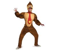 Super Mario Bros- Adult Mario Friends Deluxe Déguisement, Homme, DIS98821D, Donkey Kong, X-Grand