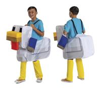 Minecraft - Déguisement Enfant Poulet Jockey avec Détails Authentiques - Taille Unique 8+ Ans - Licence Officielle du Jeu Vidéo - Costume de Jeu et Halloween