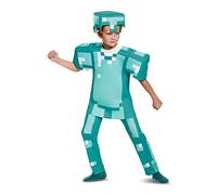 DISGUISE- Minecraft Deluxe Kids Déguisement, Garçon, DISK65662G, Armure de Diamant, L