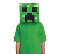 Disguise Minecraft Masque Creeper officiel Minecraft en papier 3D avec sangle réglable, taille unique