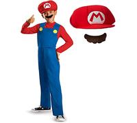 DISGUISE Official Nintendo Super Mario Costume Kids includes Mario Hat, Mario Fancy Dress Up Outfit Children Halloween Birthday Costumes for Boys
