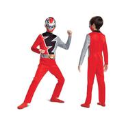Disguise Officiel Costume Enfant, Déguisement Power Rangers Dino Fury Rouge, Tenue Héros Enfant, S