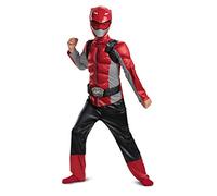 Disguise Officiel - Déguisement Power Rangers Enfant, Deguisement Power Ranger Red Beast, Deguisement Power Ranger Rouge, Costume Power Rangers Enfant, Deguisement Power Ranger Enfant Taille S