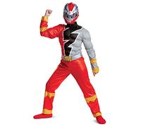 Disguise Officiel - Déguisement Power Rangers Dino Fury Rouge Enfant, Costume Taille M
