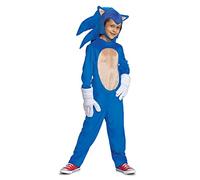 Disguise Officiel Deguisement Sonic 2 Enfant Deluxe, Deguisement Halloween Enfant en taille M