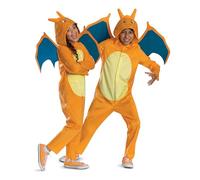Disguise Pokémon Combinaison Dracaufeu pour enfant, sous licence officielle, comprend une capuche détaillée avec détails dimensionnels et des ailes, tissu doux, pour enfants de 4 à 6 ans, 7 à 8 ans et
