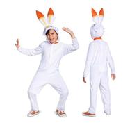 DISGUISE Pokémon | Déguisement Flambino Enfant 4-6 Ans | Taille Unique | Combinaison Blanche avec Capuche Brodée | Licence Officielle Pokémon | Tissu Minky Doux | Cosplay Jeux Vidéo | Idée Cadeau Fan