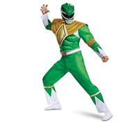 Disguise Power Rangers Officiel - Power Rangers Costume Adulte, Power Rangers Vert, Costume Power Rangers Adulte, Deguisement Power Ranger Adulte, Power Ranger Deguisement Taille XXL