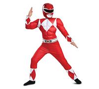 Disguise Red Ranger Classic Muscle Child Costume, Red, Size/(4-6)