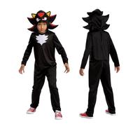 SEGA Sonic Prime - Costume Enfant Shadow avec Détails Fidèles - Taille S (4-6 Ans) - Licence Officielle - Déguisement pour Garçons