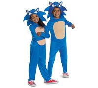 DISGUISE Sonic du film Sonic 3 Officiel Costume Hérisson Bleu Halloween Carnaval Disponible pour les enfants de 3 à 8 ans Tailles M, S, XS Licence officielle