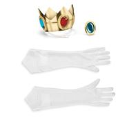 DISGUISE Super Mario 13375 Ensemble de déguisement Princesse Peach pour Fille Blanc Taille Unique