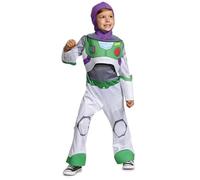 Disguise Toy Story - Costume Buzz l'Éclair - Licence Officielle Pixar - 7-8 Ans - Parfait pour Fêtes et Cosplay - Costume Authentique et Réaliste - Matériaux Durables