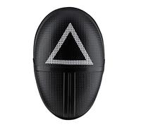 Masque triangle de jeu de calamars officiels - Accessoires de costume - Taille adulte, comme sur l'image, taille unique