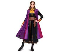 Disguise Women's Disney Anna Frozen 2 Deluxe Adult Costume, Black, Large