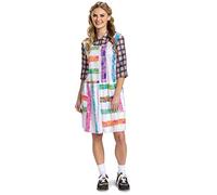 DISGUISE Women's Stranger Things Deluxe Eleven S4 Look Fancy Dress Costume Small