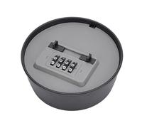 Disguised Potted Plant Base Key Box - Wall-Mounted Round Anti-Theft Box | 4-Digit Combination Lock Bôx| Large-Capacity Combination Lock Bôx- Weatherproof Security For Homes
