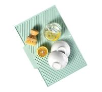 Dish Drying Mat - Drainer Board Mat | Sink Drainer Mats , Kitchen Countertop Protector Dishes Pad for Kitchen Countertops Eco-Friendly Drain Pad Silicone Placemat