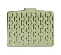 Dish Drying Mat, Non-Slip Fast Drainage Silicone Mat for Kitchen and Bathroom, Protects Counters, Quick-Drying Surfaces, Heat Resistant, Ideal for Sink, Coffee Station, Shower, Apartment, or Bar Use