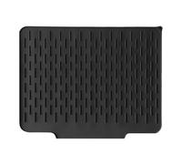 Dish Drying Mat, Silicone Kitchen Pad, Countertop Drainer, Non-Slip Design with Grooves, Fast Water Drainage, Crafted from Silicone Material, 15.75x12.6x0.79inches