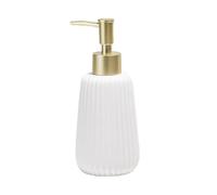 ,Dish soap Dispenser Distributeur de Savon de Salle de Bain en céramique - Qualité hôtelière Rechargeable for désinfectant for Les Mains et shampoing ,Dish soap Dispenser(White)