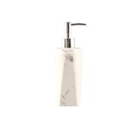 ,Dish soap Dispenser Distributeur de Savon en céramique, Imitation Pierre, avec Pompe argentée, Distributeur de Savon à Vaisselle de 350ml, for Salle de Bain et Cuisine ,Dish soap Dispenser(White)