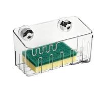 Dish Sponge Holder, Soap Dish Holder with Hook, Sponge Holders for Kitchen Sink, Suction Cup Storage Rack | Sponges Holders for Bathroom Shower Diish Brush Soap Scrubber Cleaning Tool
