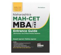 Disha Maharashtra MAH-CET MBA/ MMS Entrance Guide with Previous Year (PYQs) & Practice Questions 7th Edition | Complete Study Material for MH-CET Common Entrance Test | For 2026 Exam