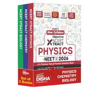 Disha New Syllabus Objective NCERT Xtract Physics, Chemistry & Biology for NEET 2026 with Question Bank | Theory, NCERT MCQs, Tips on your Fingertips, Neet PYQs, 3 Mock Tests | 10th edition