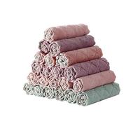 Dishcloths scouring pad Double-sided water absorption and oil-free Double-sided water absorption and oil-free Random color Opération facile